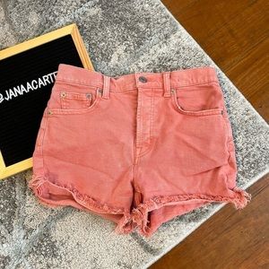 Gap raw frayed hem denim shorts